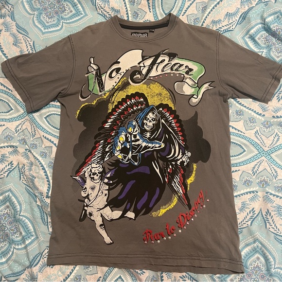 No Fear Tops - No fear grunge graphic T-shirt